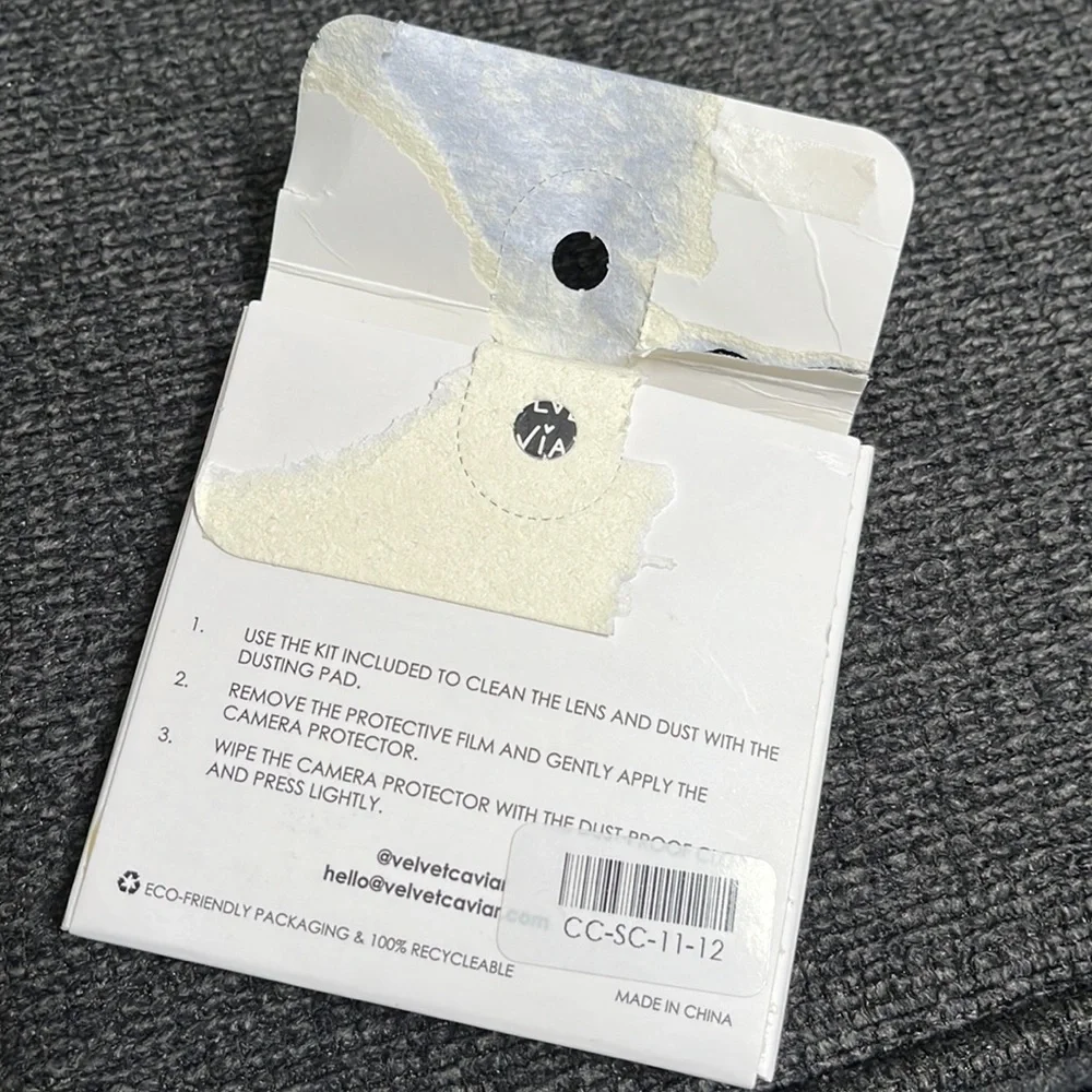 Brand new velvet caviar crystal camera protector iphone11/12 - Picture 3 of 5